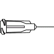 SE27-1/2 - Aiguille inox courte droite 27 AWG