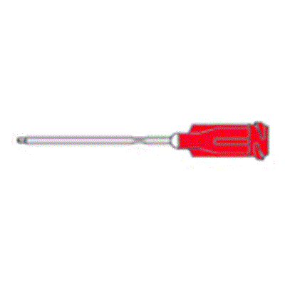 ET27-1/2 - Aiguille de dosage courte embout Teflon 27AWG